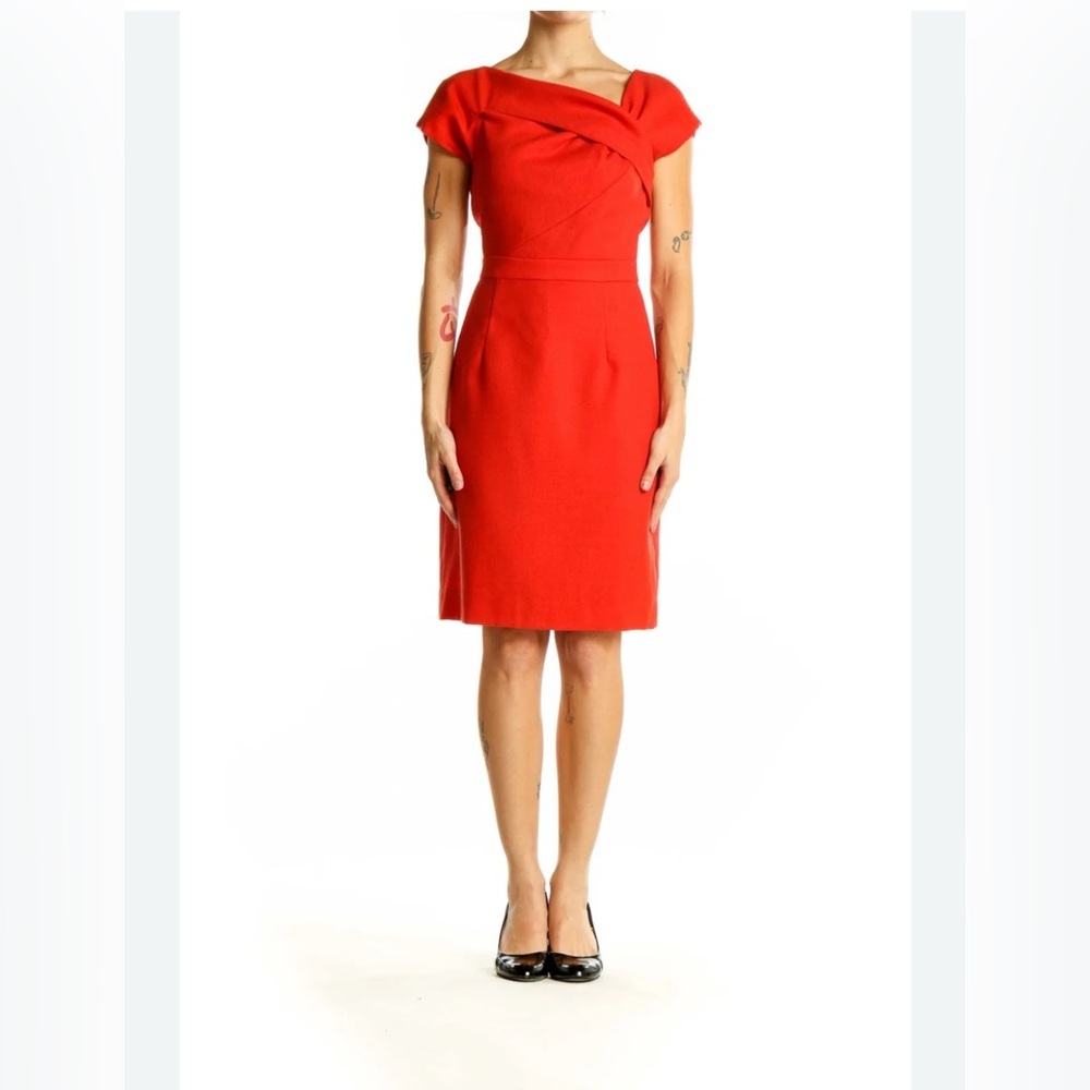 J. Crew Factory Suiting Wool Asymmetrical Sheath Dress size 6 🛑 flaw
